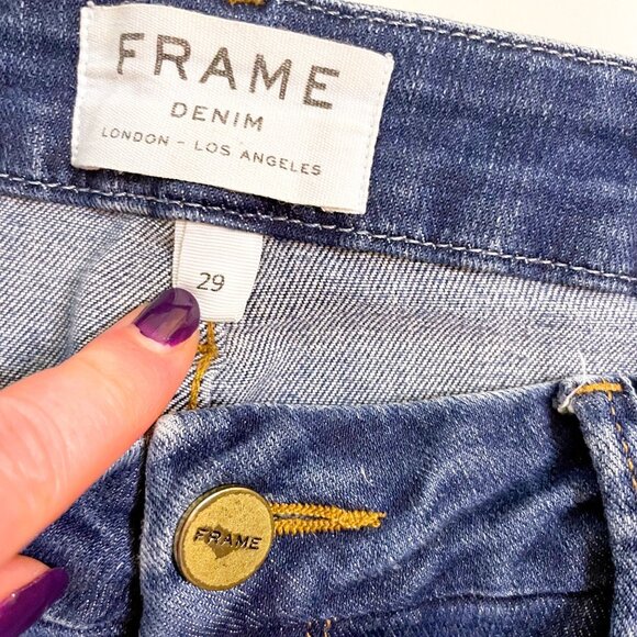Frame Women's Le Crop Mini Boot Cut Jeans, Size 29 - Picture 4 of 6